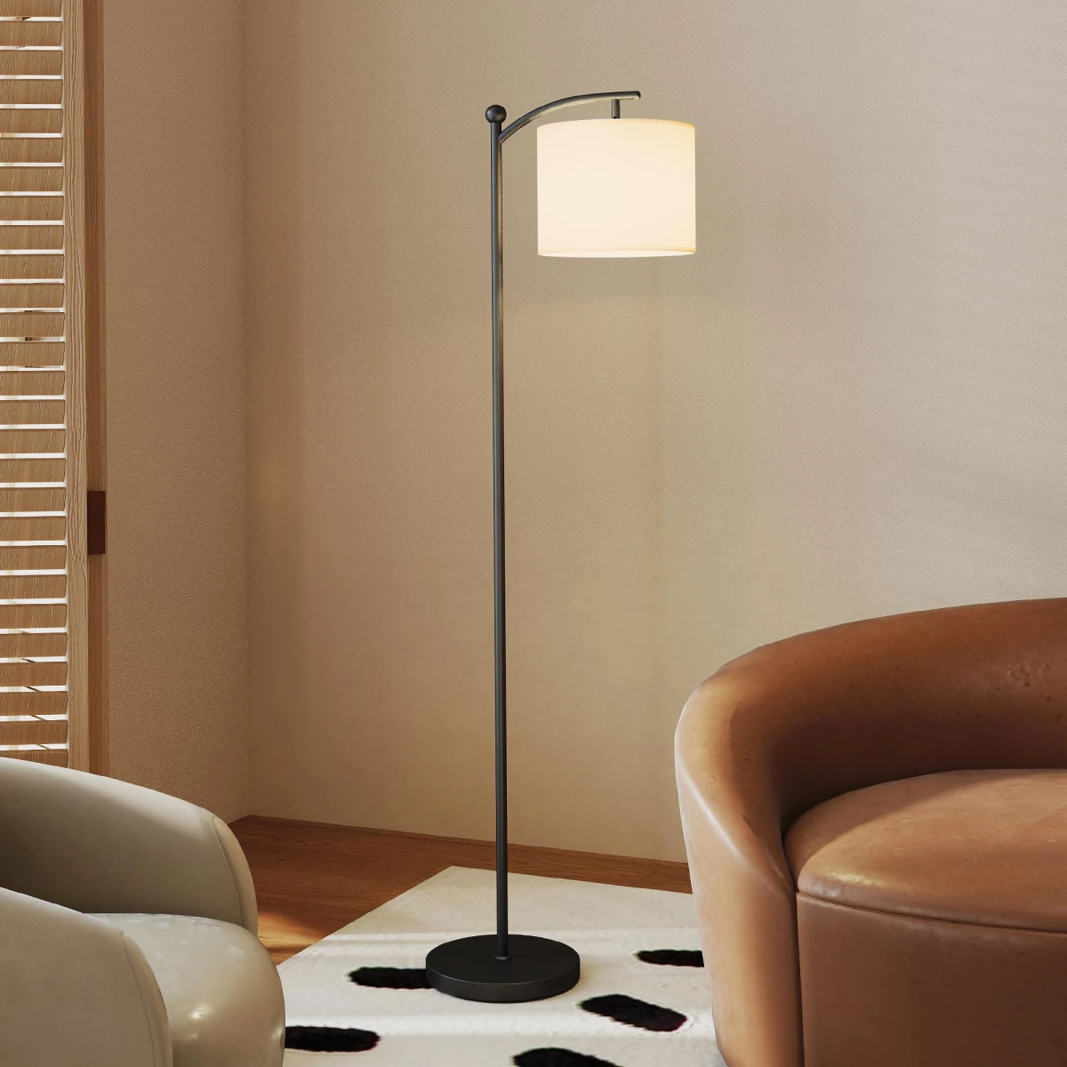 HOMCOM LED Floor Lamp with 11 Color Levels for Modern Living by HOMCOM