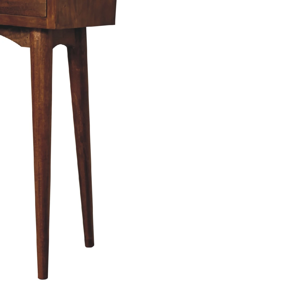 Artisan Console Table Mini Chestnut Solid Wood Two Drawers Hallway Organization Solutions by Artisan Furniture