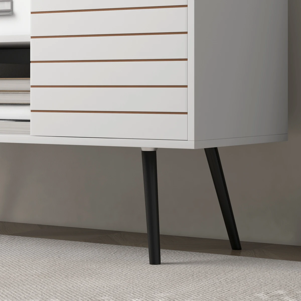 HOMCOM TV Unit 50in Cable Management For Living Room by HOMCOM