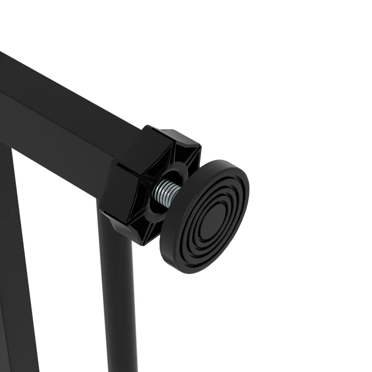 PawHut PawHut Adjustable Safety Gate w/ 1 Extensions and Four Adjustable Screws, Black - Pet Gate