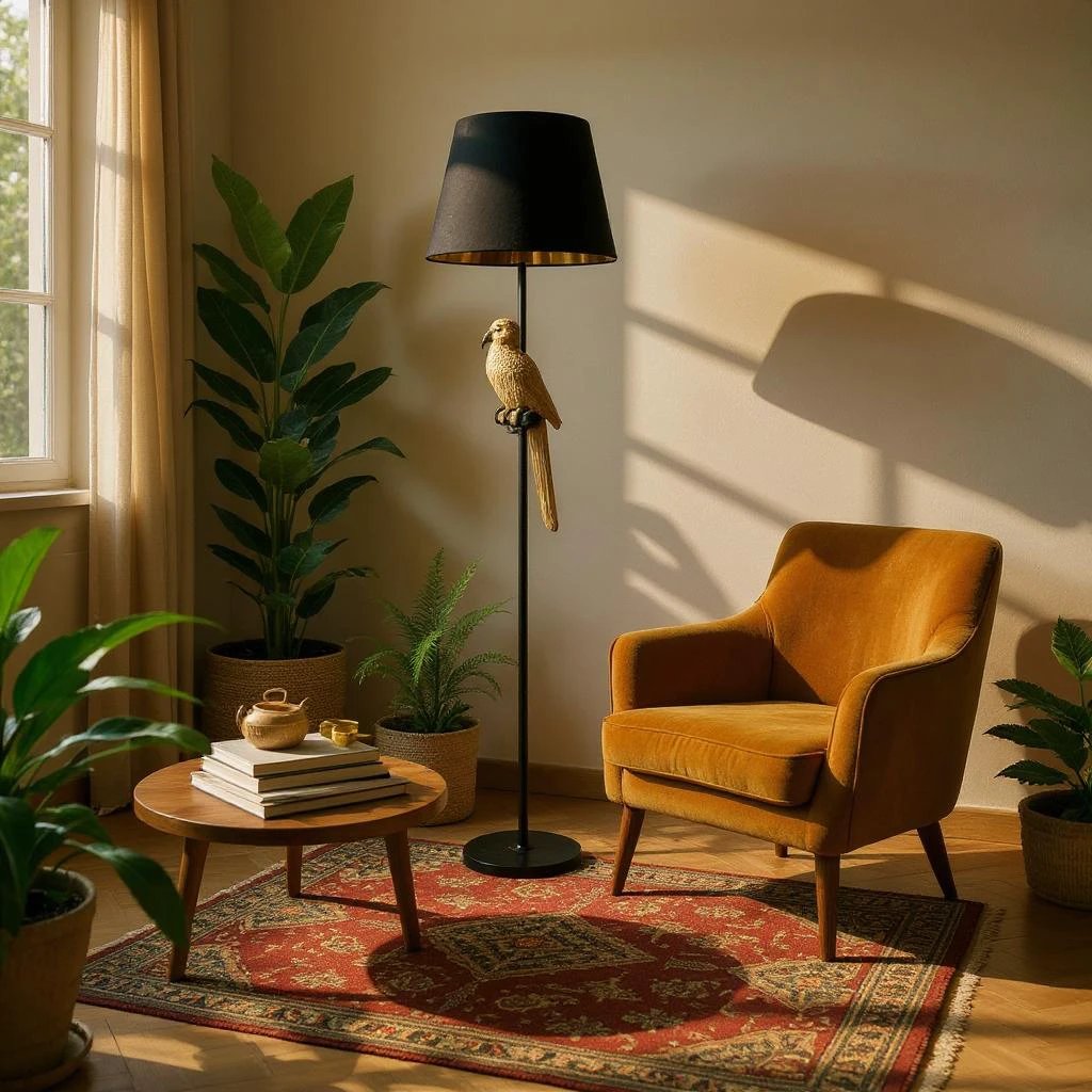 MSL Elite Floor Lamp 164 By 37 By 37 Cm Parrot Decor - Lamp