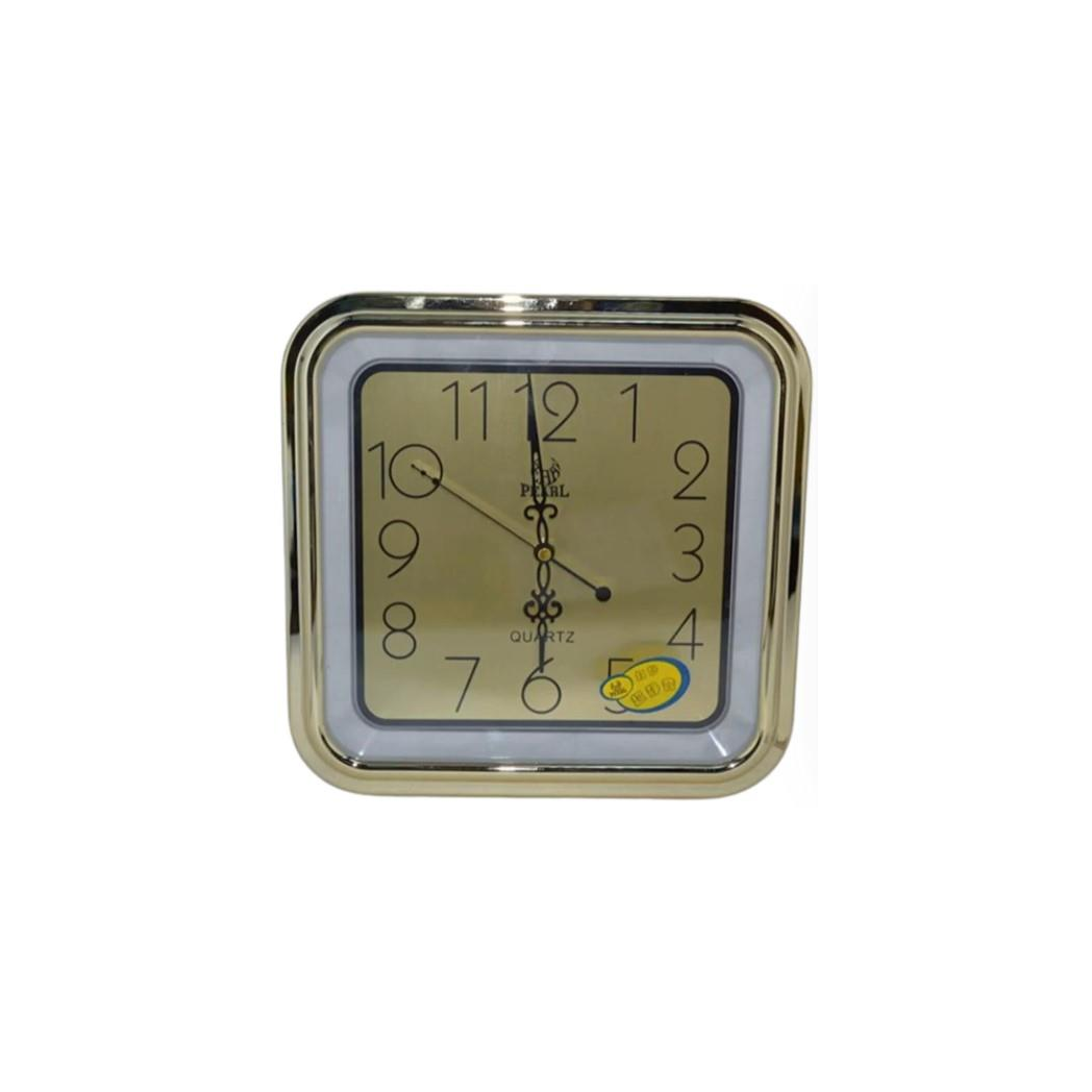 Amplus Amplus Square Wall Clock Gold with Gold Face PW030G - Clock