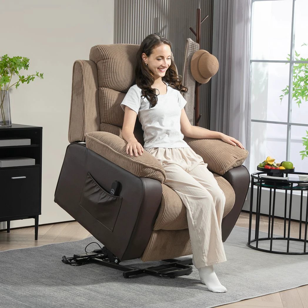 HOMCOM HOMCOM Power Lift Riser and Recliner Chair with Remote Control - Recliner
