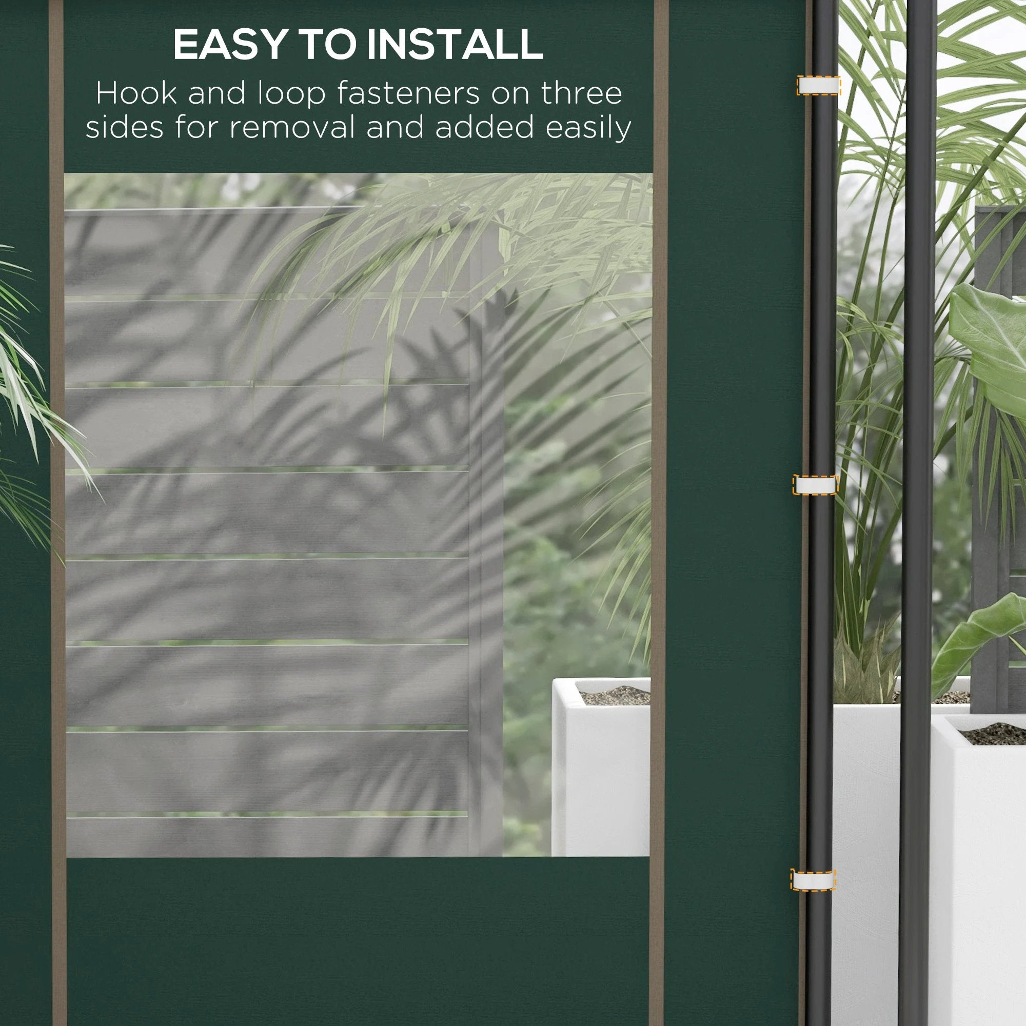 Outsunny 3x3(m) or 3x6m Pop Up Gazebo Side Panels with Windows, Green by Outsunny