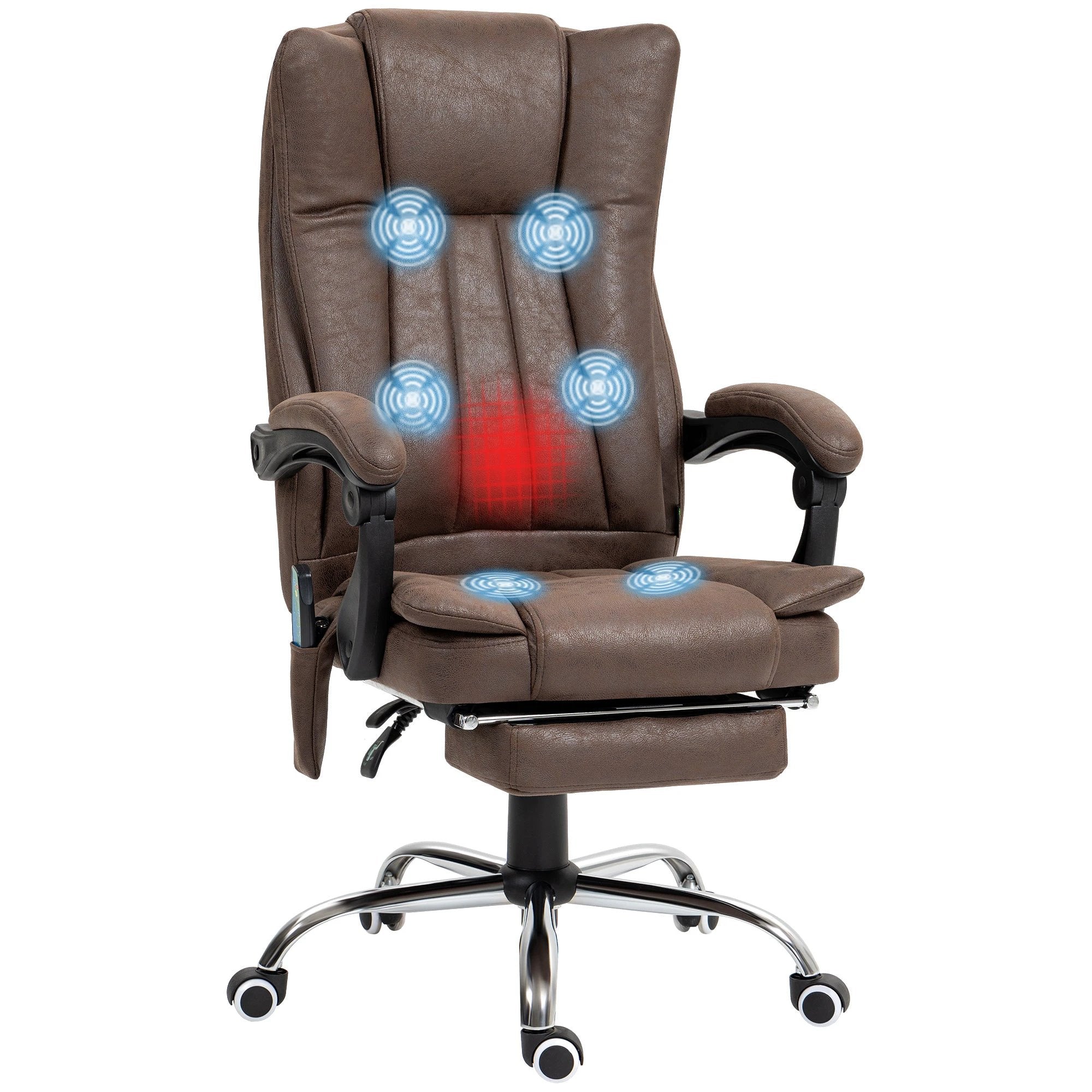 Vinsetto Vinsetto High Back Office Chair with Vibration Massage and Heat - Office Chair