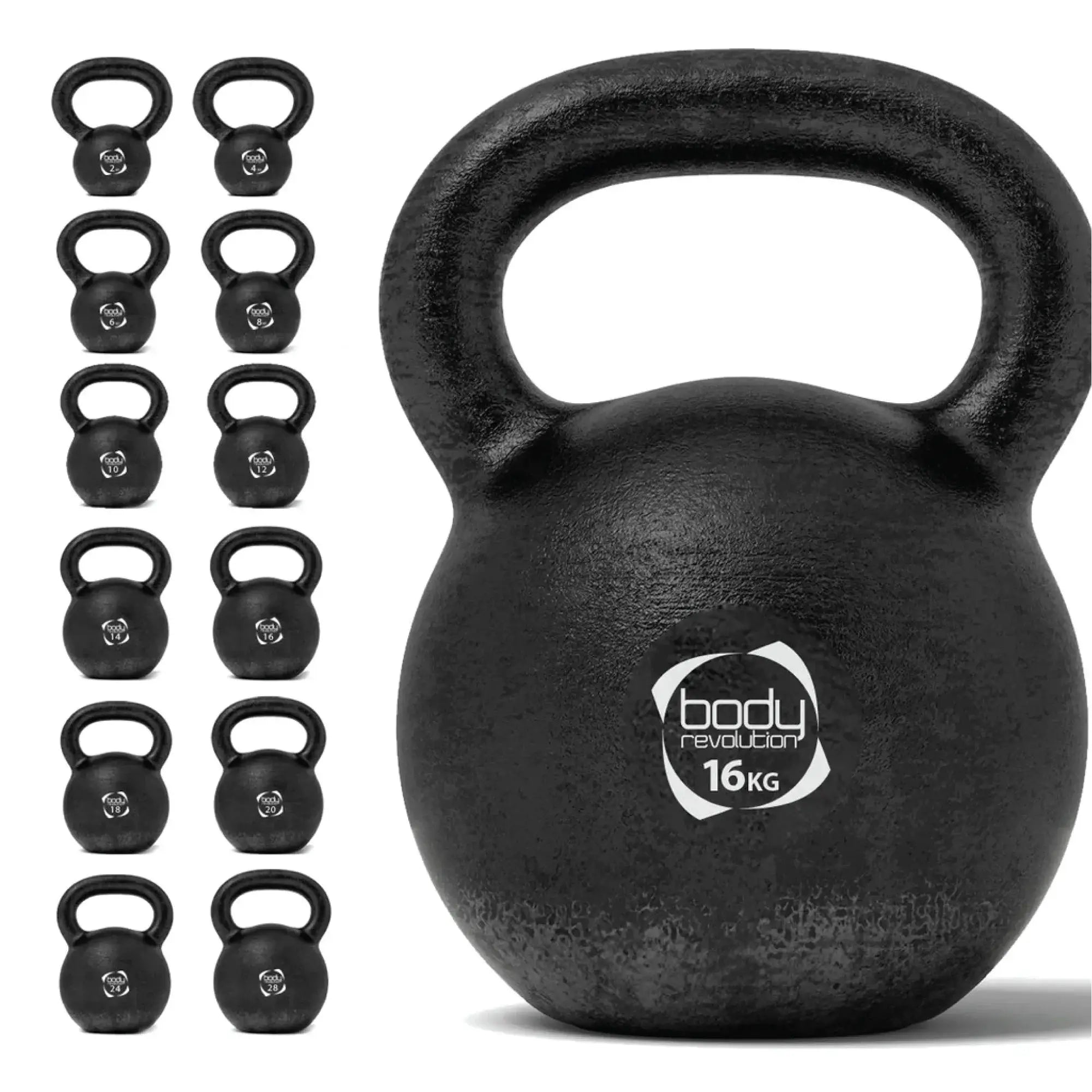 Monster Shop Body Revolution 16 kg Cast Iron Kettlebells -
