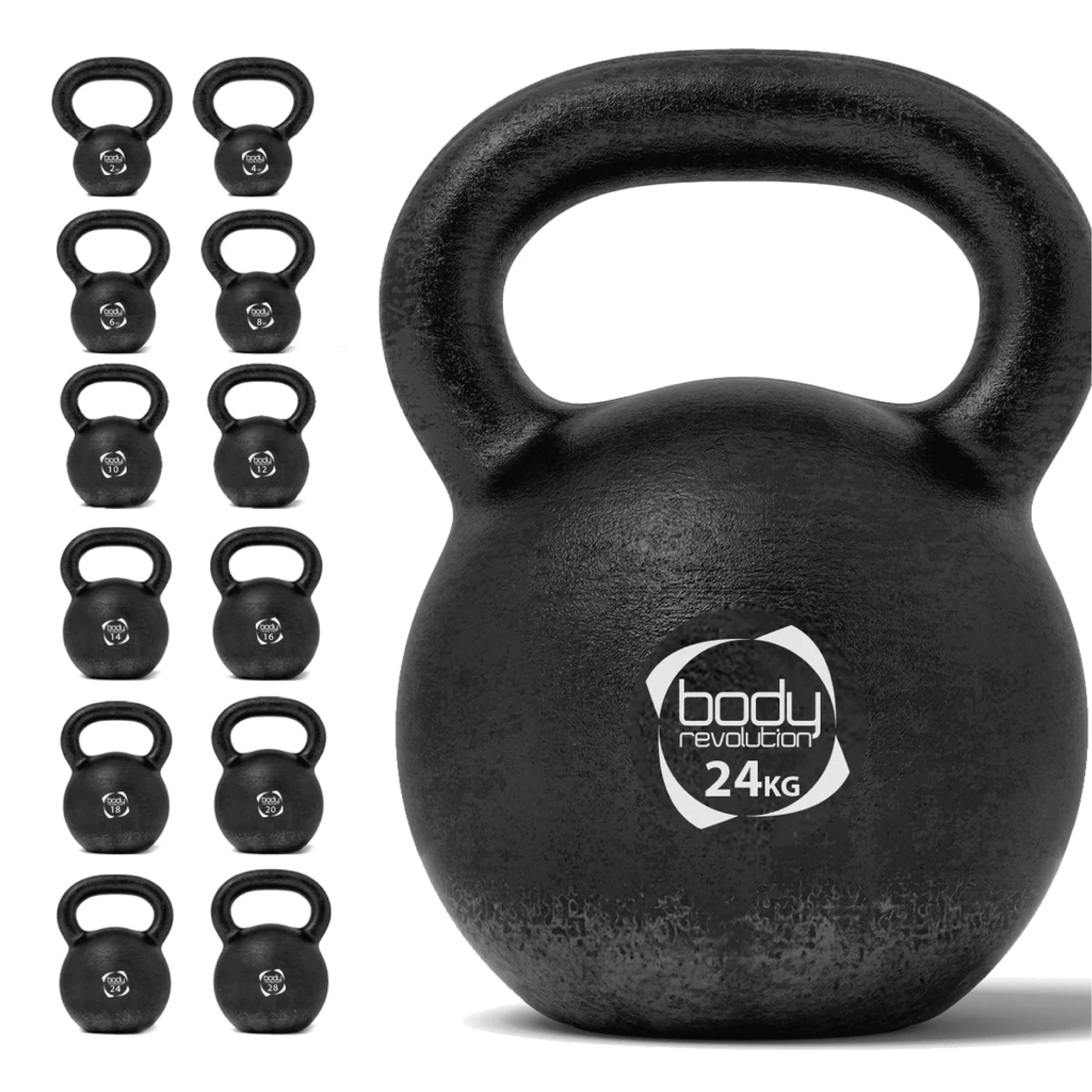 Monster Shop Body Revolution 24 kg Cast Iron Kettlebells -