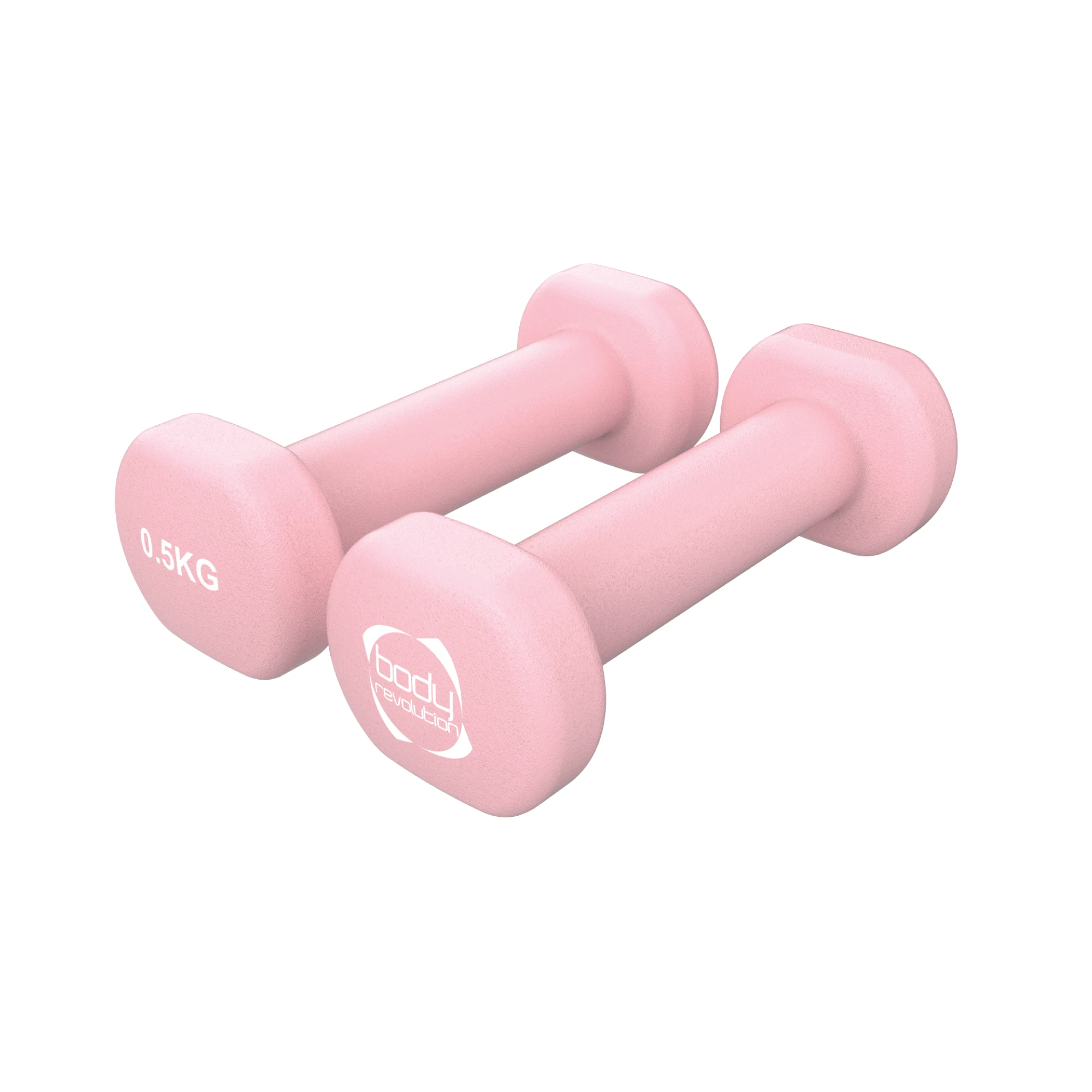 2 x 0.5KG Neoprene dumbbells by Monster Shop