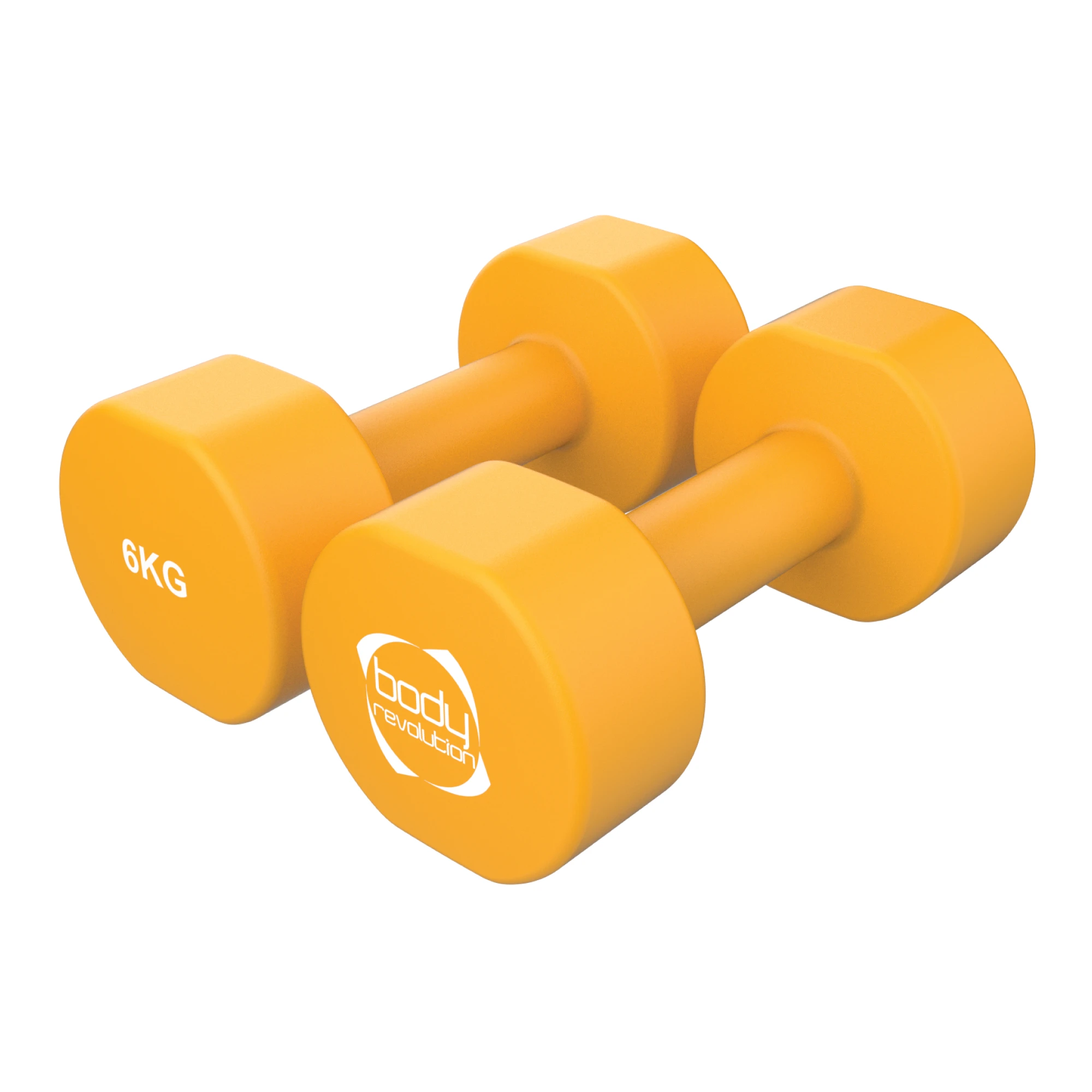2 x 6KG Neoprene dumbbells by Monster Shop