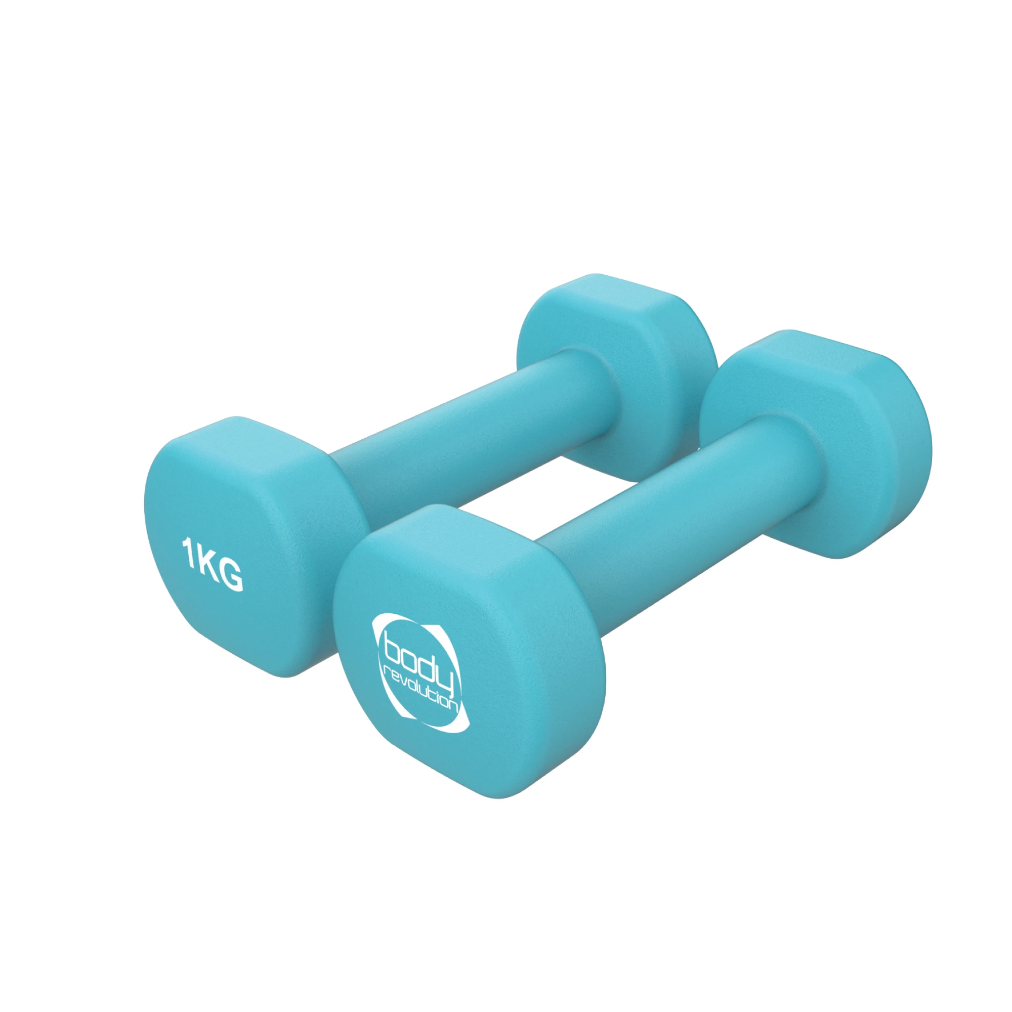 Monster Shop 2 x 1KG Neoprene dumbbells -