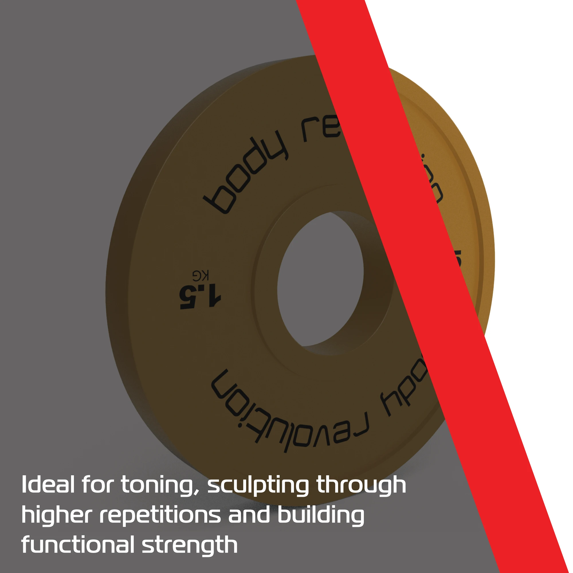 2 x 1.5kg Fractional Bumper Plates by Monster Shop