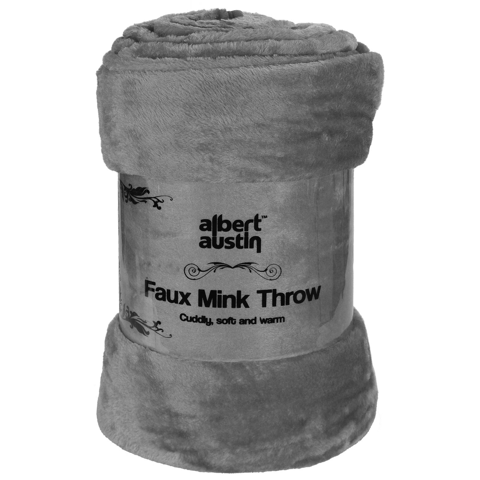 Luxury Faux Mink Throw Blanket 200 x 240 cm for Cozy Comfort - Throws