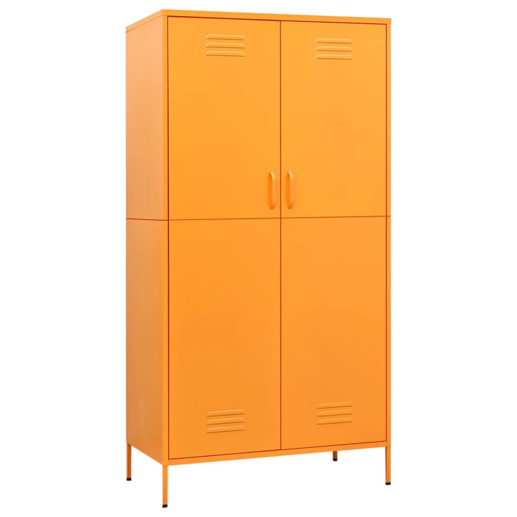 vidaXL vidaXL Wardrobe Olive Green 90x50x180 cm Steel - Wardrobe