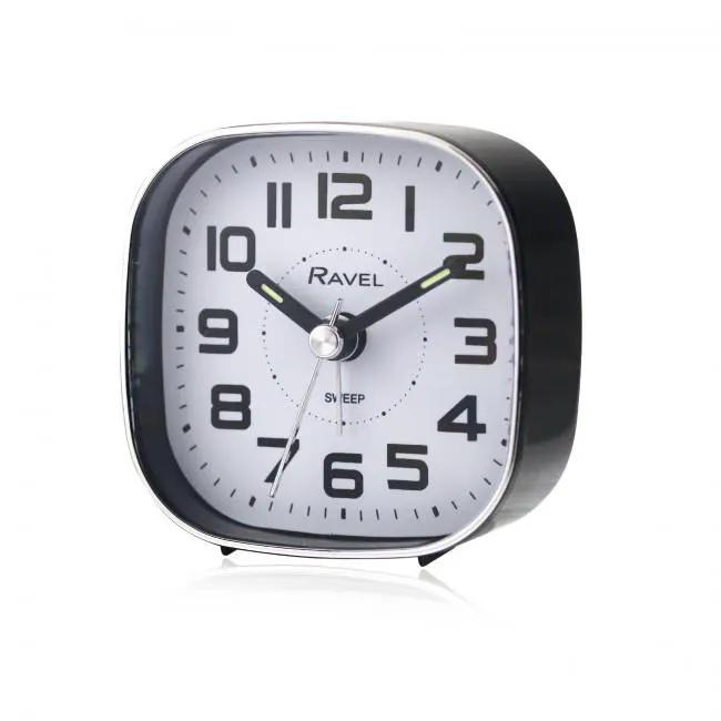 Ravel Ravel Petite Bedside Quartz Alarm Clock - Black RC038.3 - Clock