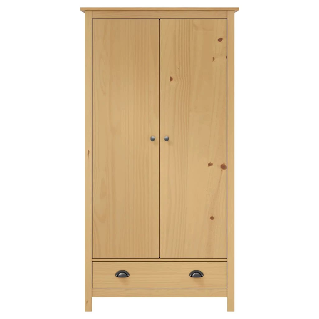 vidaXL vidaXL 2-Door Wardrobe Hill 89x50x170 cm Solid Pine Wood - Wardrobe