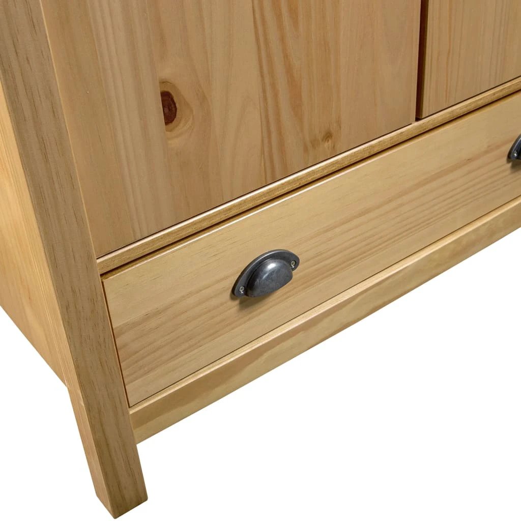 vidaXL vidaXL 2-Door Wardrobe Hill 89x50x170 cm Solid Pine Wood - Wardrobe