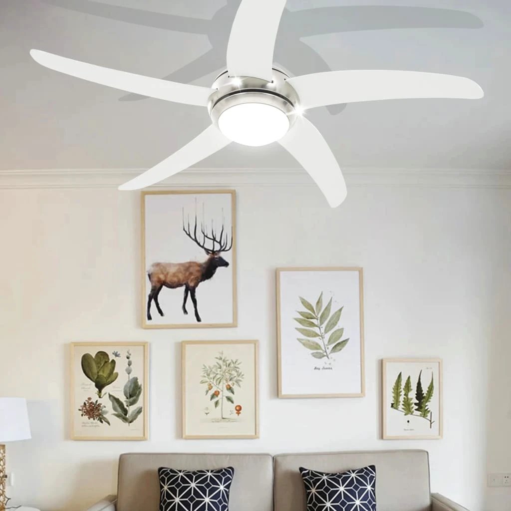 VidaXL Ceiling Fan With Light 128cm Remote Control Modern Decor For Living Room Accent by vidaXL