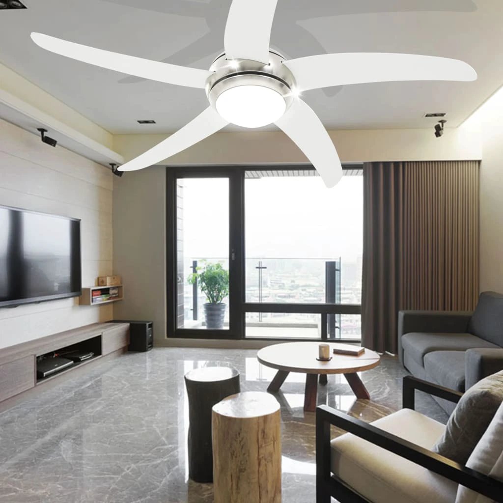 VidaXL Ceiling Fan With Light 128cm Remote Control Modern Decor For Living Room Accent by vidaXL