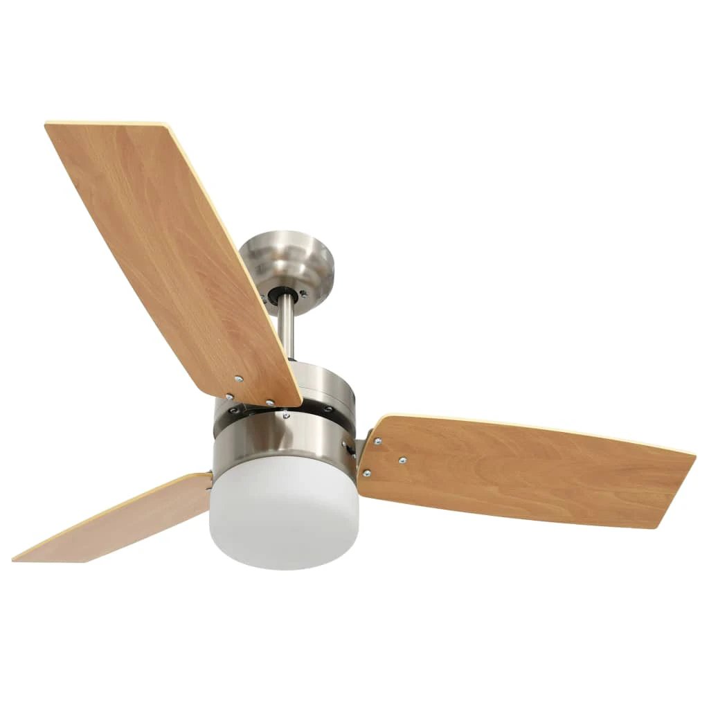 vidaXL Ceiling Fan 108 cm Light Remote LivingRoom by vidaXL