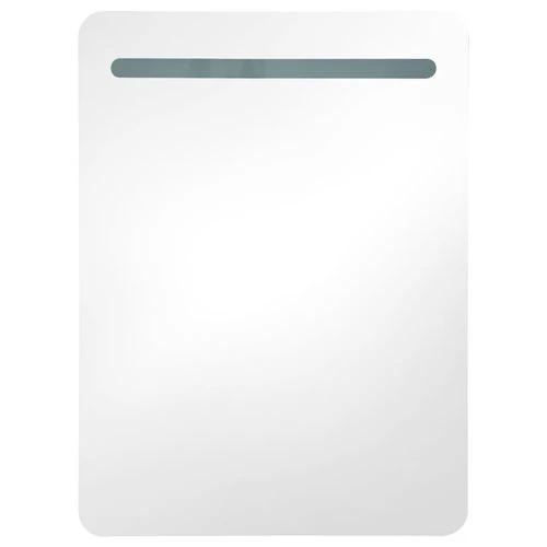 LED Bathroom Mirror Cabinet 60x11x80 cm with Soft Illumination for Modern Home Decor by vidaXL