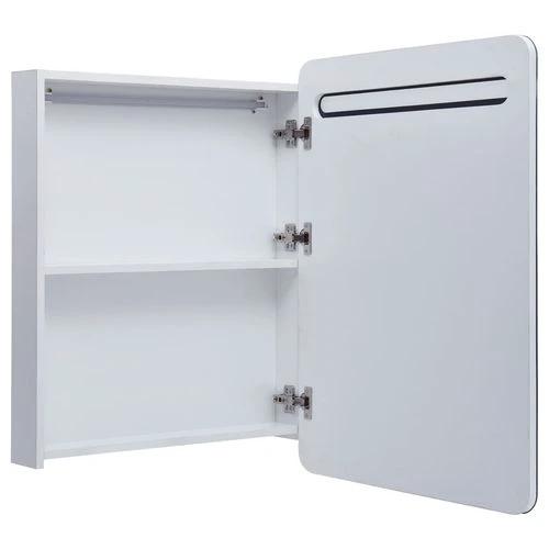 LED Bathroom Mirror Cabinet 60x11x80 cm with Soft Illumination for Modern Home Decor by vidaXL