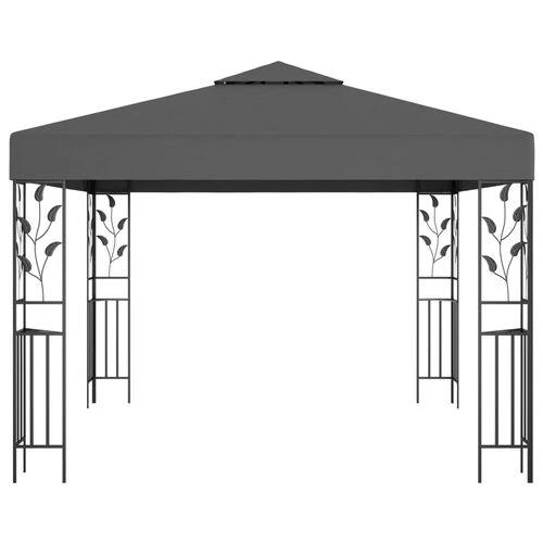 vidaXL vidaXL Gazebo 3x3 m with LED String Lights for Outdoor Gatherings and Shade - Gazebos