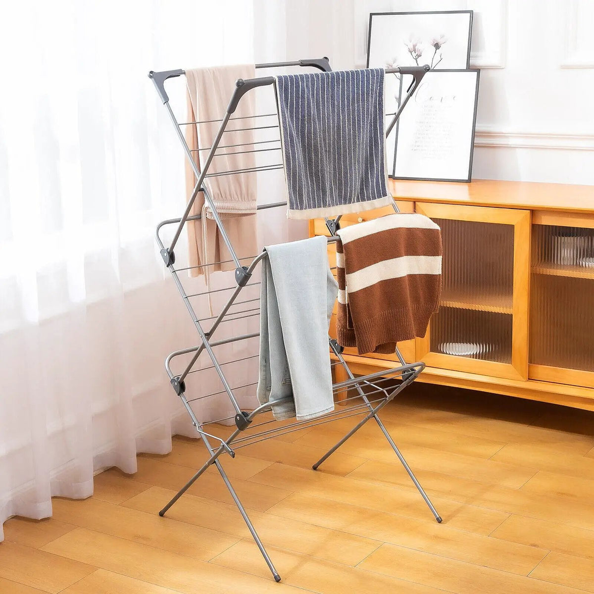 3 Tier Clothes Drying Airer - from Un-Branded