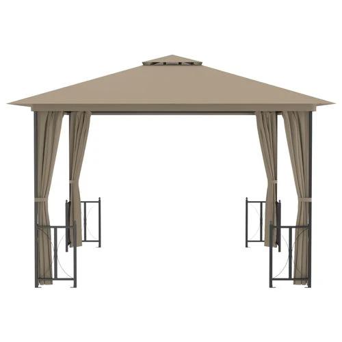 vidaXL vidaXL Gazebo with Sidewalls 3x3 m Water-Resistant Polyester Roof for Outdoor Gatherings - Gazebos