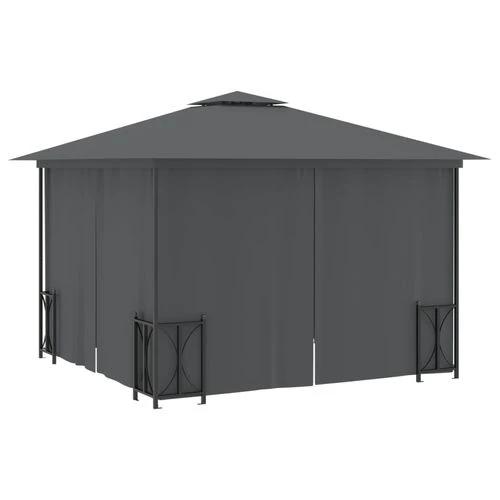 vidaXL vidaXL Gazebo with Sidewalls 3x3 m Water-Resistant Polyester Roof for Outdoor Gatherings - Gazebos