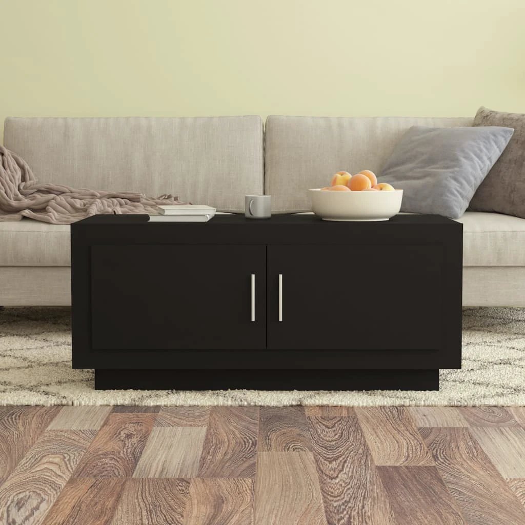 vidaXL vidaXL Coffee Table 102x50x45 cm Smoked Oak Finish Engineered Wood For Living Room Decor - Coffee Table