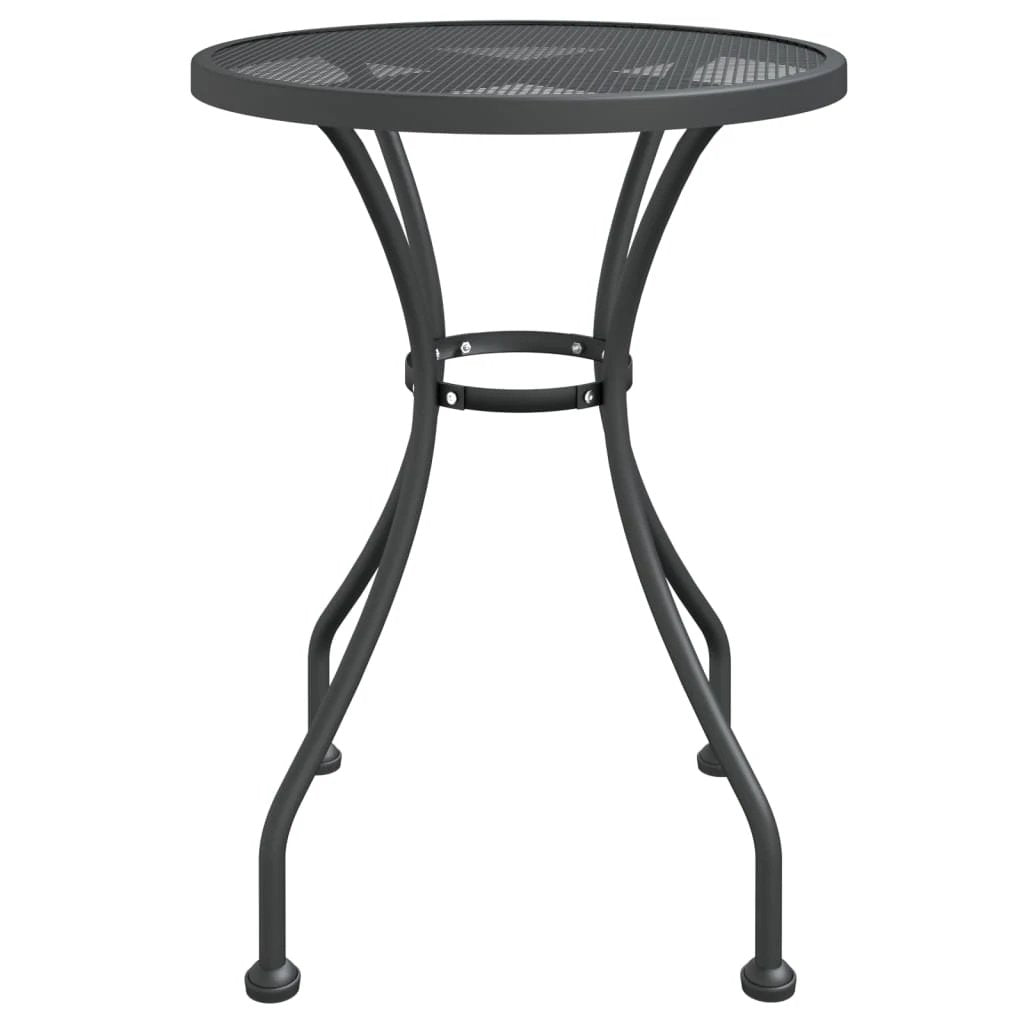 vidaXL vidaXL Garden Table Ø60x72 cm Expanded Metal Mesh Anthracite - Garden Table