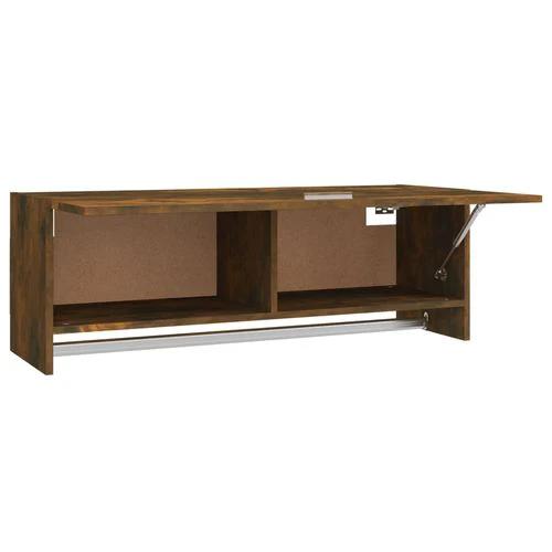 vidaXL Wardrobe Brown Oak 100x32.5x35 cm Engineered Wood by vidaXL