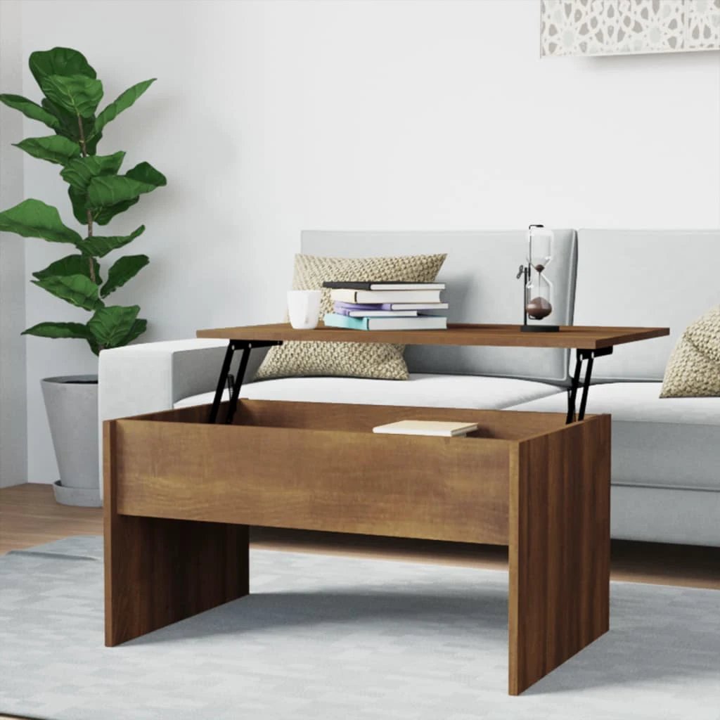 VidaXL Coffee Table 80x50.5x41.5 Lift-Top Home by vidaXL