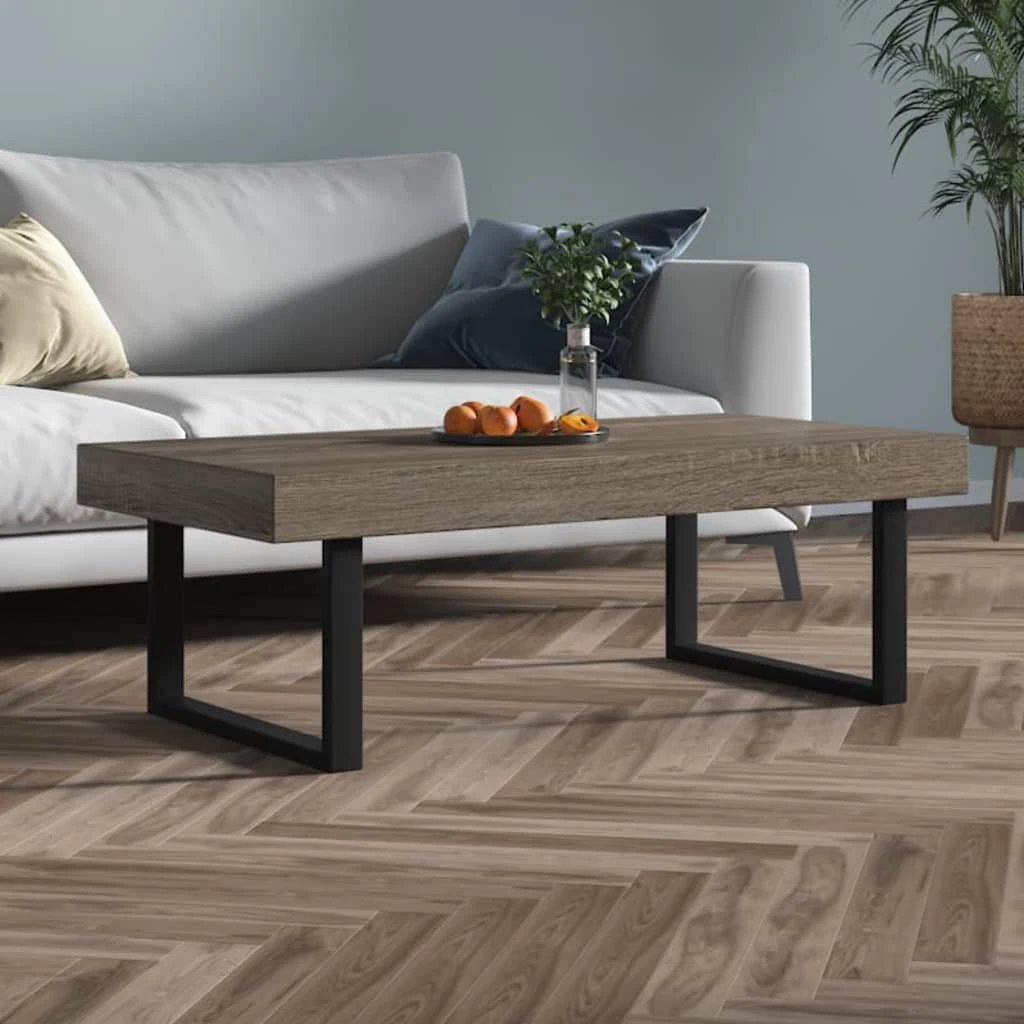 VidaXL Coffee Table 120x60x40 cm MDF Iron Sturdy Living Room by vidaXL