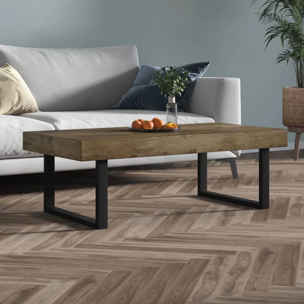 VidaXL Coffee Table 120x60x40 cm MDF Iron Sturdy Living Room by vidaXL