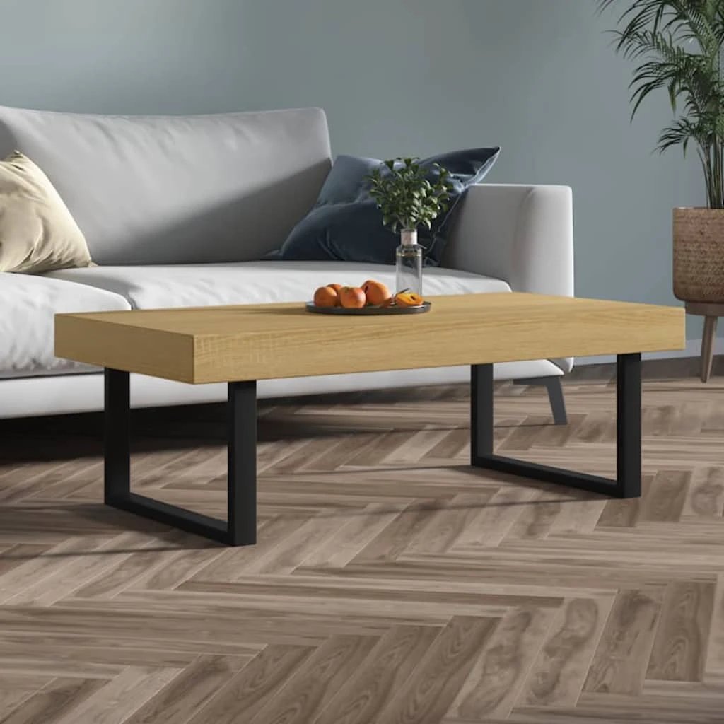 VidaXL Coffee Table 120x60x40 cm MDF Iron Sturdy Living Room by vidaXL