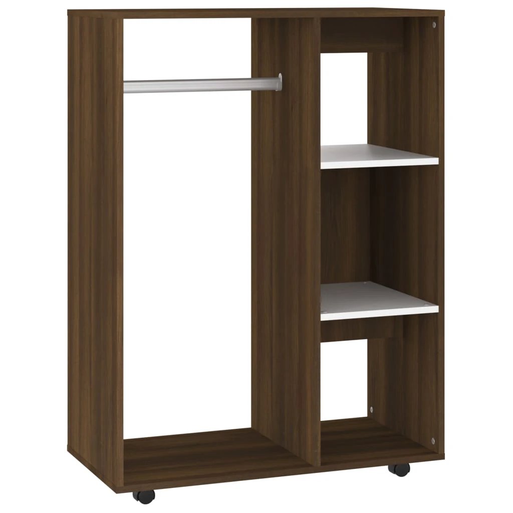 vidaXL Wardrobe Smoked Oak 80x40x110 cm Engineered Wood by vidaXL