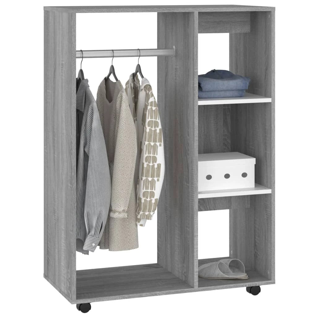 vidaXL vidaXL Wardrobe Smoked Oak 80x40x110 cm Engineered Wood - Wardrobe