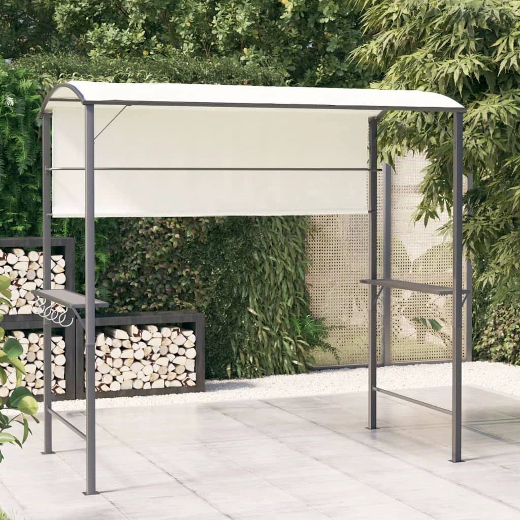 vidaXL Gazebo with Roof 220x110x200 cm Cream by vidaXL