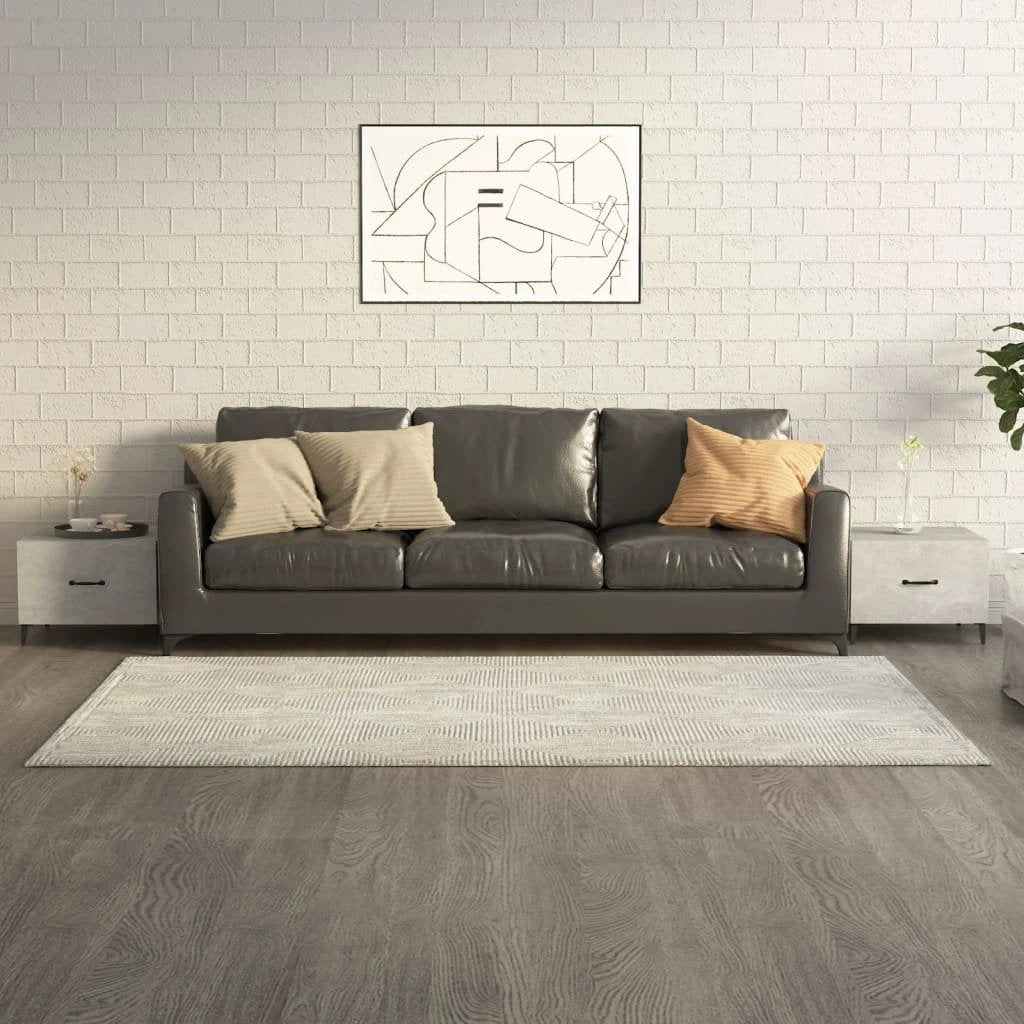 VidaXL Coffee Table 50x50x40 cm Smoked Oak Top With Metal Legs Living Room Decor by vidaXL