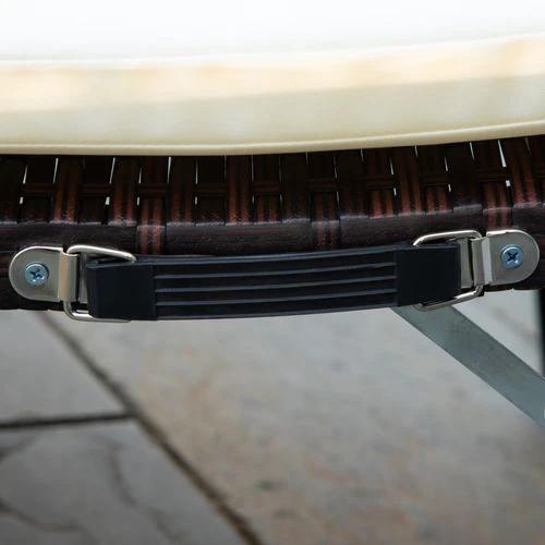 Outsunny Outsunny Folding Rattan Sun Lounger, 53H cm - Sun Lounger