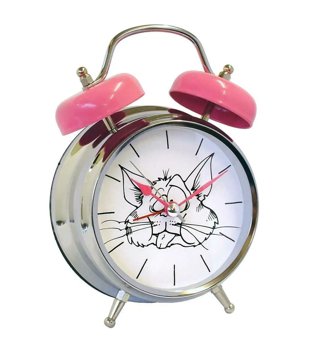 GTP GTP Unisex Cat Meow Sounding Voice Double Bell Quartz Alarm Clock IMP113 - Clock