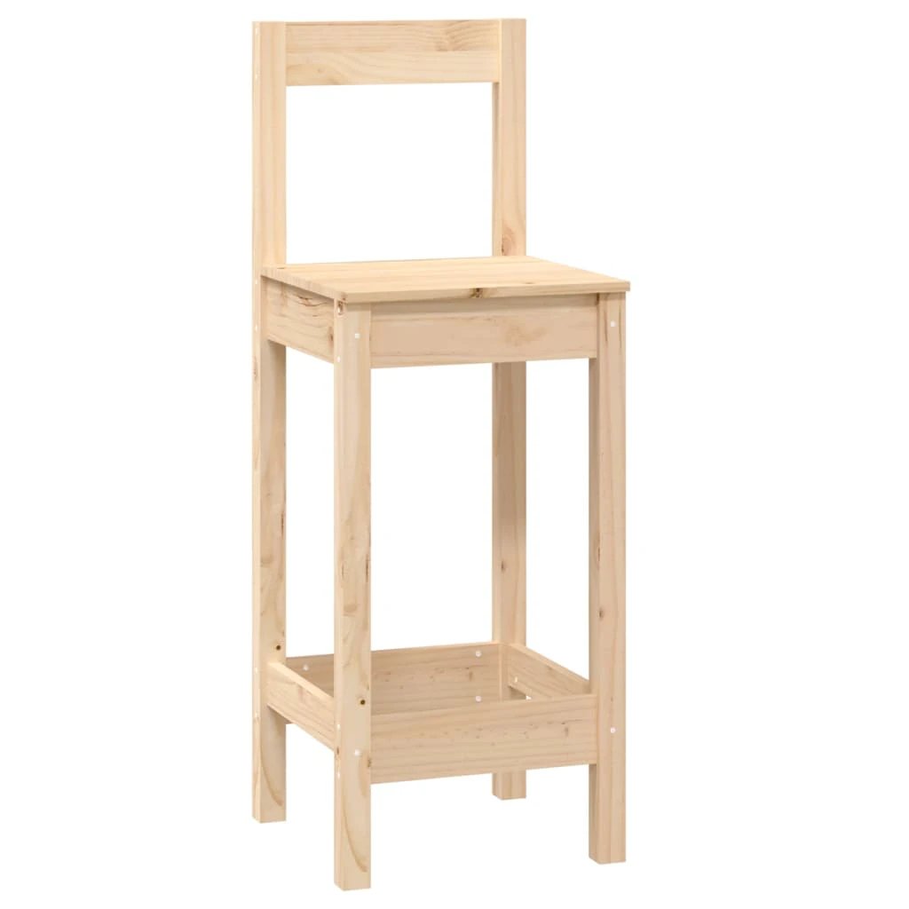 vidaXL vidaXL 5 Piece Bar Set Honey Brown Solid Wood Pine - Dining Set