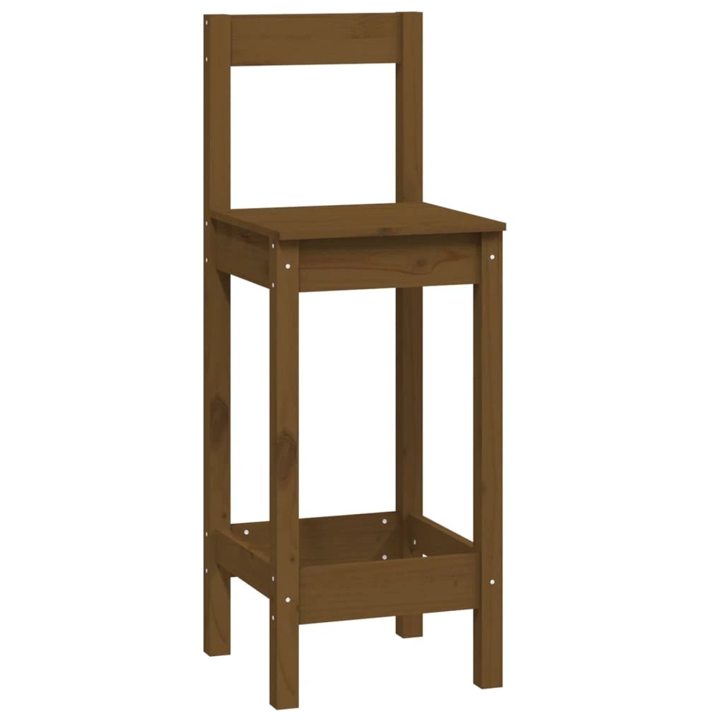 vidaXL vidaXL 5 Piece Bar Set Honey Brown Solid Wood Pine - Dining Set