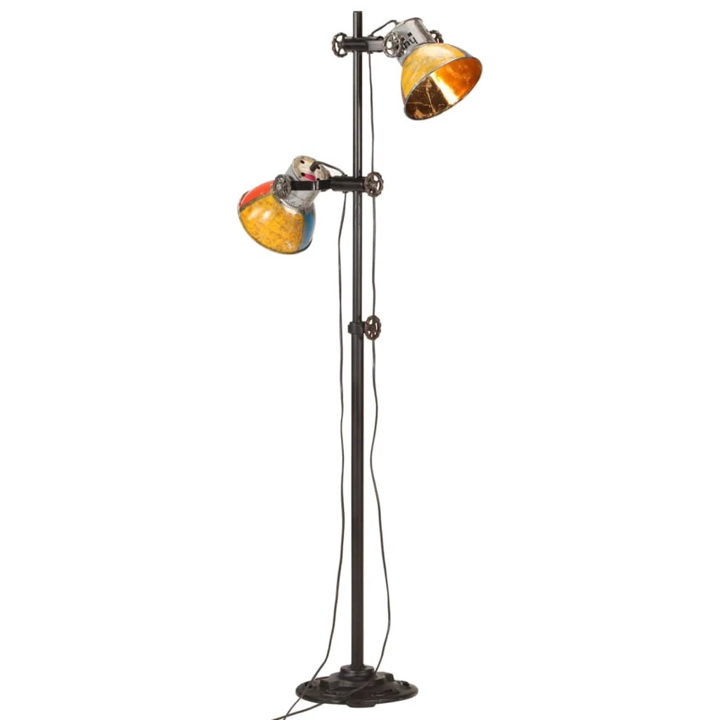 vidaXL vidaXL Floor Lamp 2 Lampshades Unique Hand-Painted Design - Lamp
