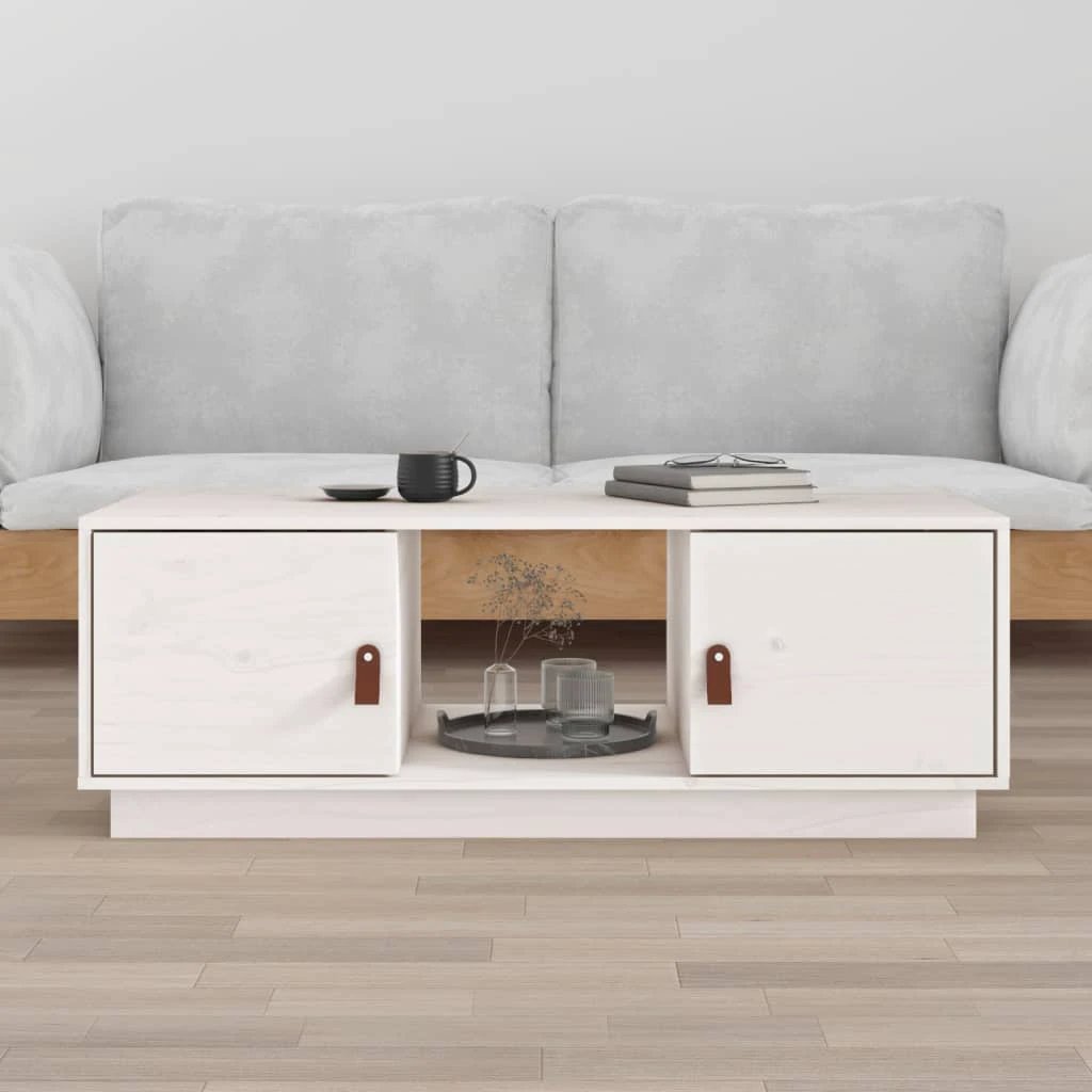 vidaXL VidaXL Coffee Table 100x50x35 cm Solid Pine Rustic Wood With Natural Knots For Living Room - Coffee Table