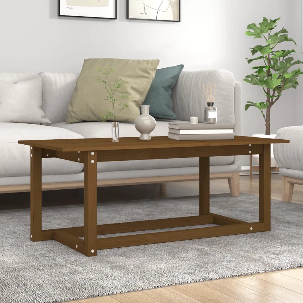 VidaXL Coffee Table 110x55x45 Pine Wood by vidaXL
