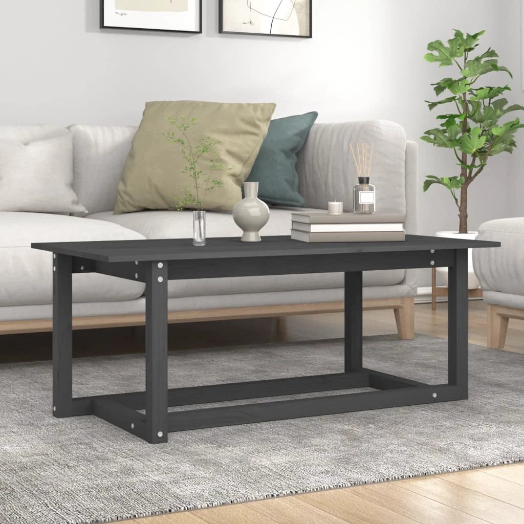 VidaXL Coffee Table 110x55x45 Pine Wood by vidaXL