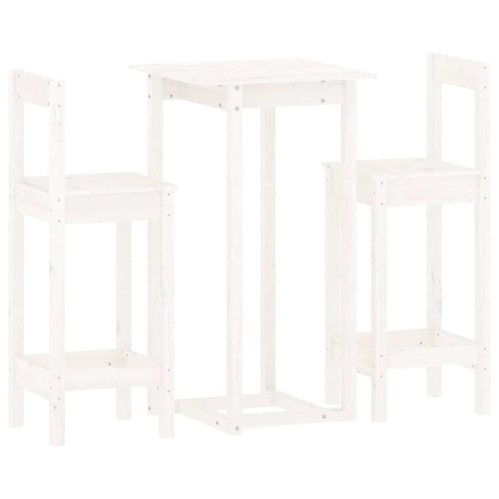 vidaXL 3 Piece Bar Set Solid Wood Pine by vidaXL