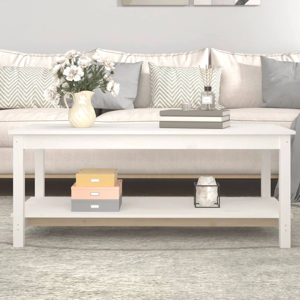 VidaXL Coffee Table 110x55x45 Solid Pine Home by vidaXL
